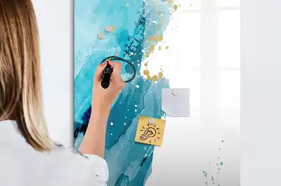 Glazen magneetbord met decoratieve print schilderij