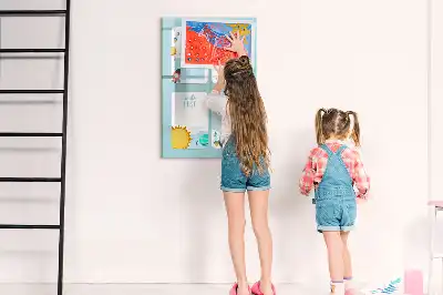 Glazen magneetbord met Galaxie print planner