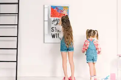 Glazen magneetbord met decoratieve print Wilde bergen