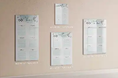 Magnetisch glazen memobord voor aan de muur gewoonte-tracker