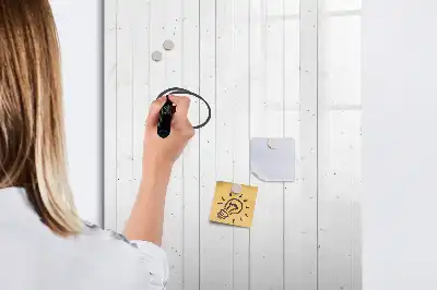 Magnetisch memobord van glas natuurlijke houtlook
