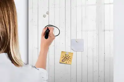 Magnetisch memobord van glas natuurlijke houtlook