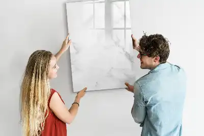 Magnetisch memobord van glas marmeren design
