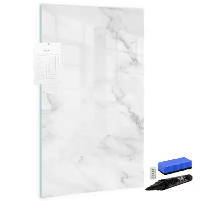 Magnetisch memobord van glas marmeren design