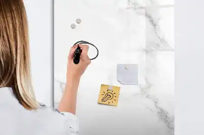 Magnetisch memobord van glas marmeren design