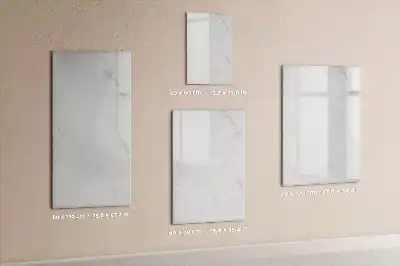 Magnetisch memobord van glas marmeren design