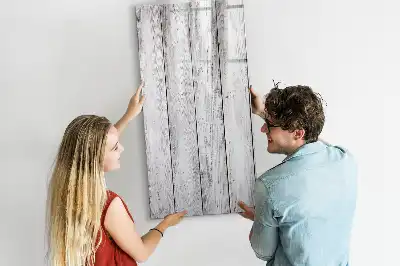 Magnetisch memobord van glas uitvoering in geverfd hout
