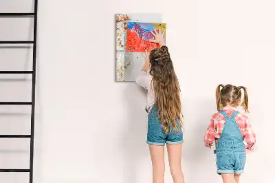 Glazen magneetbord met sterrenprint met sterrenmotief