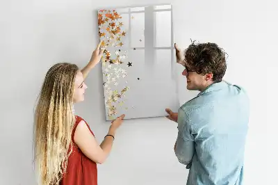 Glazen magneetbord met sterrenprint met sterrenmotief