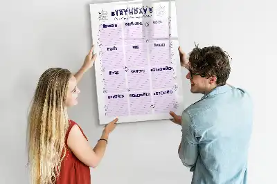 Glazen magneetbord met decoratieve print van Geboorteplaats