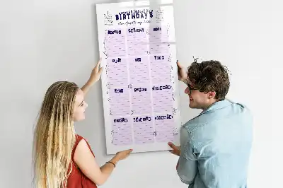 Glazen magneetbord met decoratieve print van Geboorteplaats