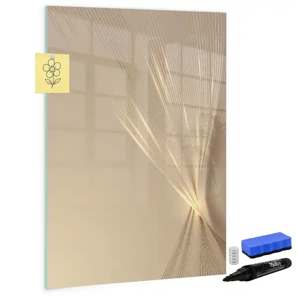 Magnetisch glazen memobord voor aan de muur Abstract licht