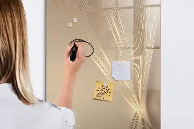 Magnetisch glazen memobord voor aan de muur Abstract licht