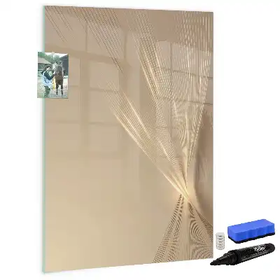 Magnetisch glazen memobord voor aan de muur Abstract licht