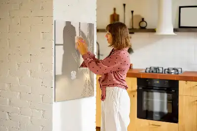 Magnetisch glazen memobord voor aan de muur Abstract licht