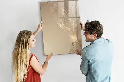 Magnetisch glazen memobord voor aan de muur Abstract licht