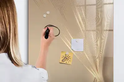 Magnetisch glazen memobord voor aan de muur Abstract licht