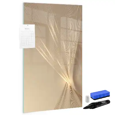 Magnetisch glazen memobord voor aan de muur Abstract licht