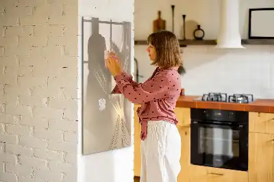 Magnetisch glazen memobord voor aan de muur Abstract licht