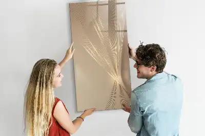 Magnetisch glazen memobord voor aan de muur Abstract licht
