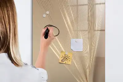 Magnetisch glazen memobord voor aan de muur Abstract licht