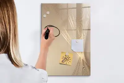Magnetisch glazen memobord voor aan de muur Abstract licht