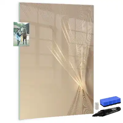 Magnetisch glazen memobord voor aan de muur Abstract licht