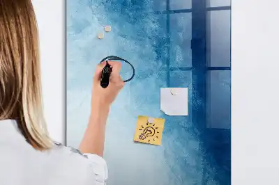 Glazen magneetbord met abstracte print water abstractie
