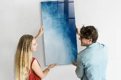 Glazen magneetbord met abstracte print water abstractie