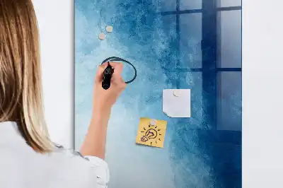 Glazen magneetbord met abstracte print water abstractie