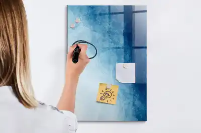 Glazen magneetbord met abstracte print water abstractie