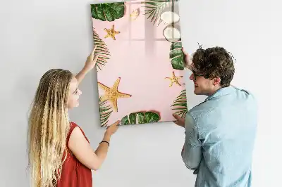 Magnetisch glazen memobord voor aan de muur Zomerframe