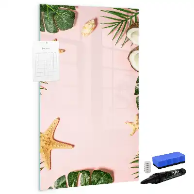 Magnetisch glazen memobord voor aan de muur Zomerframe