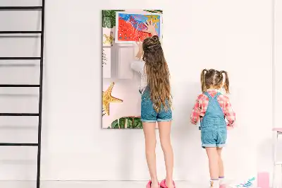 Magnetisch glazen memobord voor aan de muur Zomerframe