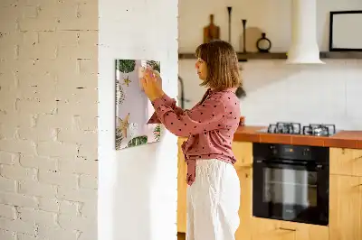 Magnetisch glazen memobord voor aan de muur Zomerframe