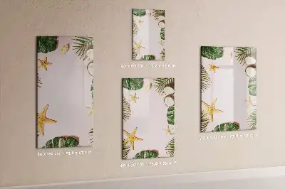 Magnetisch glazen memobord voor aan de muur Zomerframe