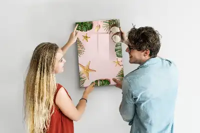 Magnetisch glazen memobord voor aan de muur Zomerframe