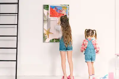 Magnetisch glazen memobord voor aan de muur Zomerframe