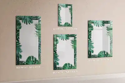 Glazen magneetbord met Monstera print met frame