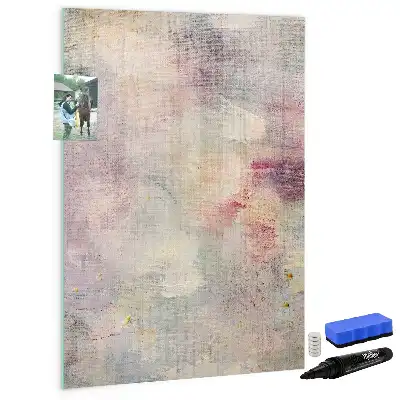 Glazen magneetbord met print van verfspetters