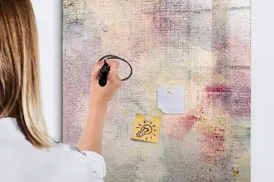 Glazen magneetbord met print van verfspetters