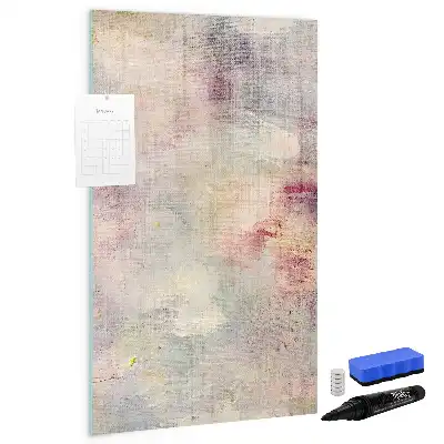 Glazen magneetbord met print van verfspetters