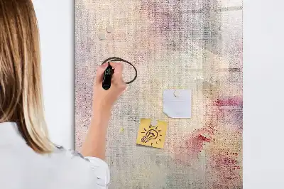Glazen magneetbord met print van verfspetters