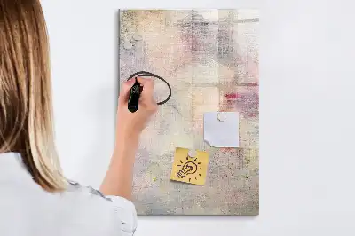 Glazen magneetbord met print van verfspetters