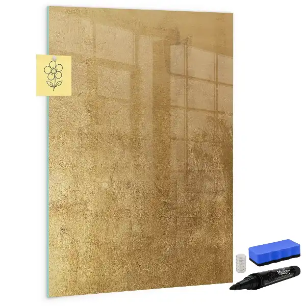 Glazen magneetbord met decoratieve print