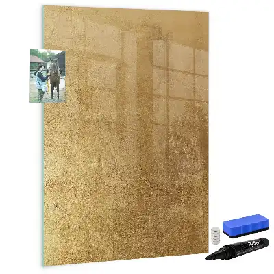 Glazen magneetbord met decoratieve print