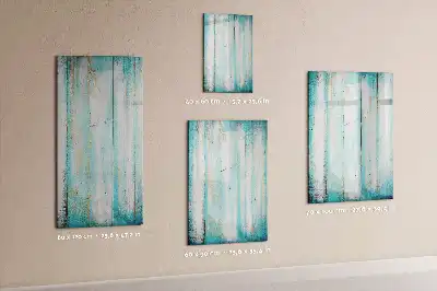 Magnetisch memobord van glas in vintage houtstijl
