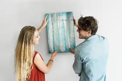 Magnetisch memobord van glas in vintage houtstijl