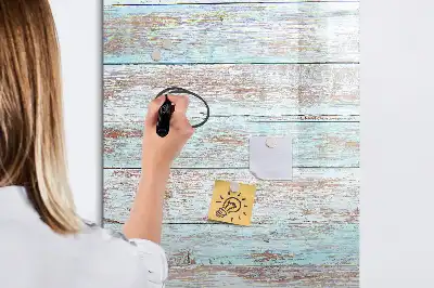 Magnetisch memobord van glas voor aan de muur in pastelkleuren