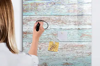 Magnetisch memobord van glas voor aan de muur in pastelkleuren
